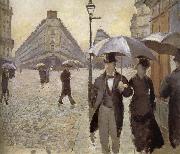 Gustave Caillebotte Rainy day in Paris oil